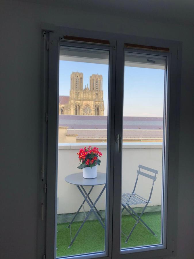 Studio Cosy Vue Cathedrale Reims Buitenkant foto