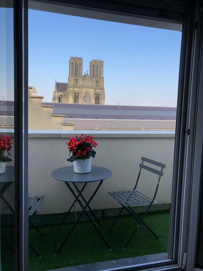 Studio Cosy Vue Cathedrale Reims Buitenkant foto